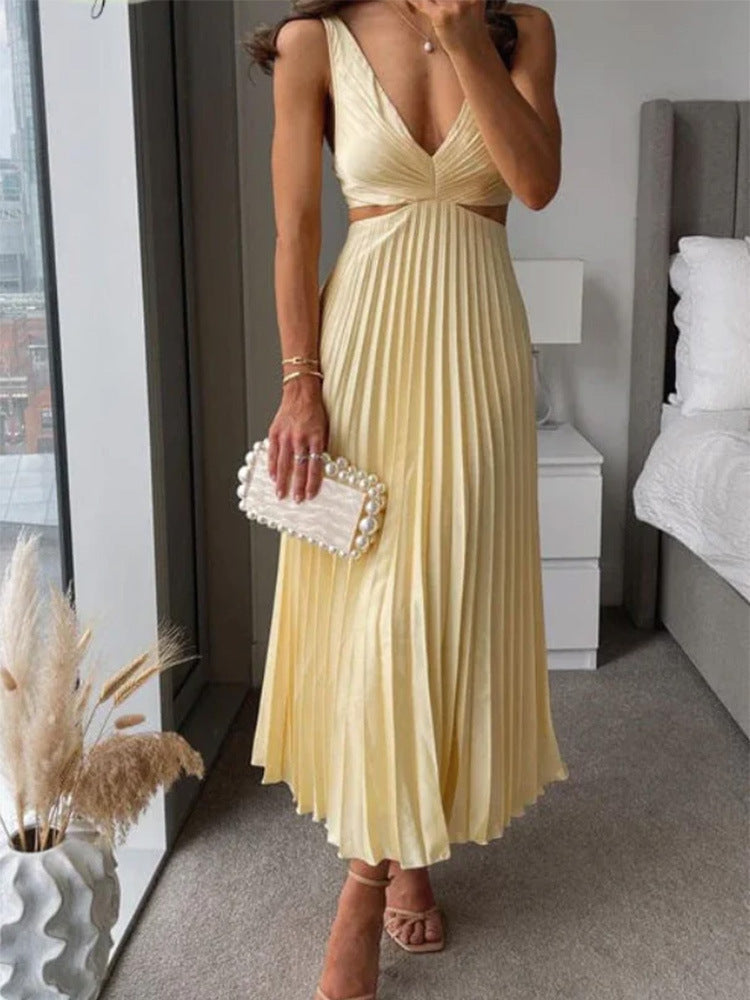 Long Dress Design V-neck Backless Summer Women's Streetwwear Society