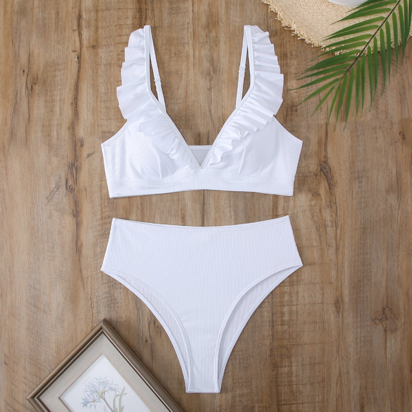 Fresh Striped Split Small Chest Bikini Vacation Swimwear Streetwwear Society