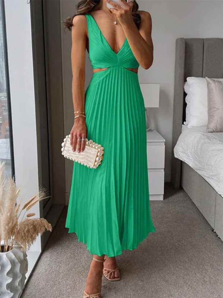 Long Dress Design V-neck Backless Summer Women's Streetwwear Society